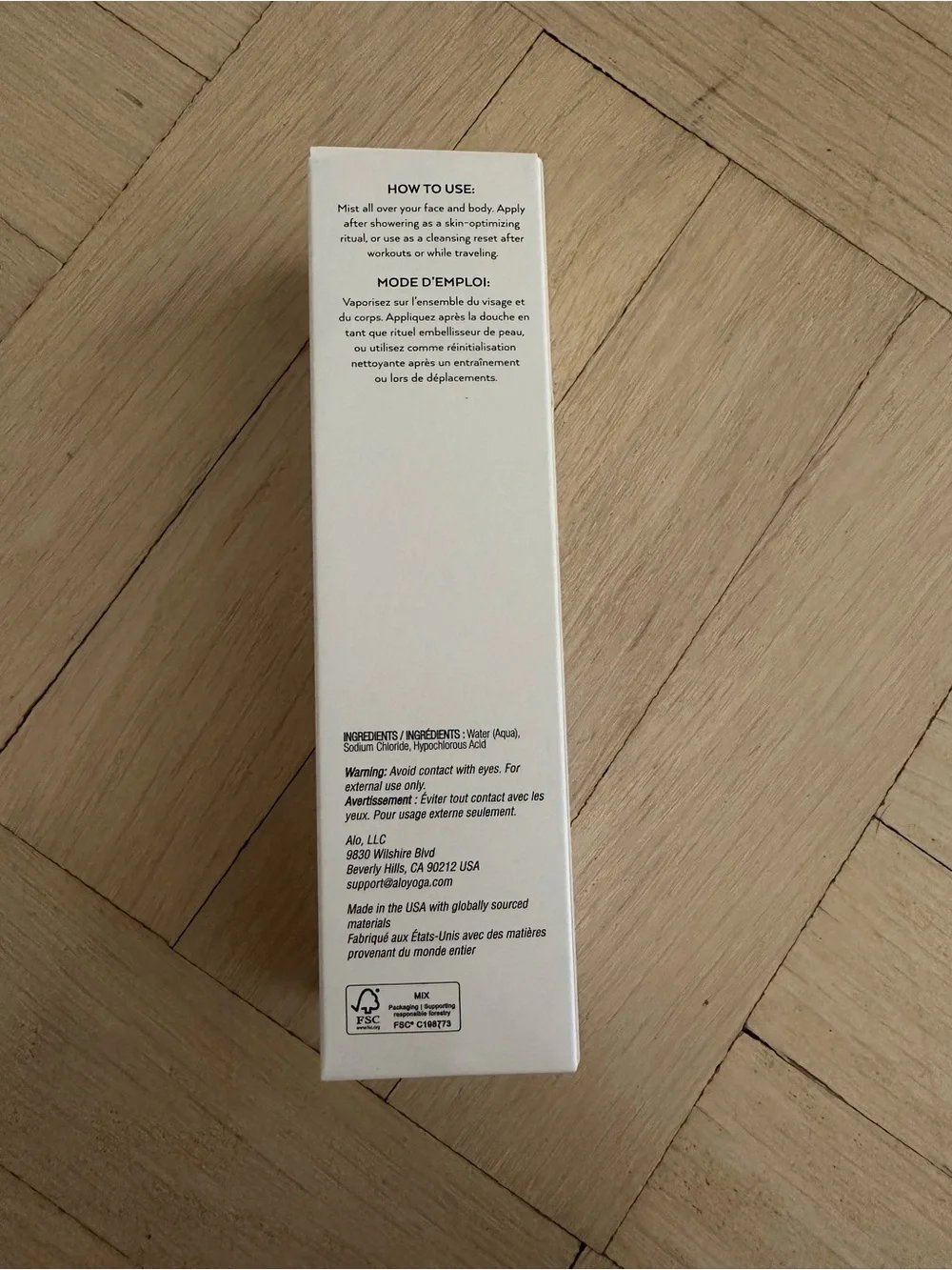 Alo Yoga Hypochlorous Clarity Mist 4 oz / 120 ml NEW